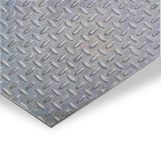Лист стальной 5x1500x3000 рифленый чечевица